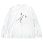 引き弱のコーヒーぶちまき猫様 Big Long Sleeve T-Shirt