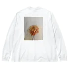 クワモト カツヒコのブロンドヘアの花 ビッグシルエットロングスリーブTシャツ