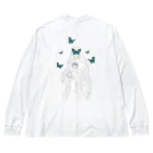 ライカラのButterfly Nun ver.back Big Long Sleeve T-Shirt