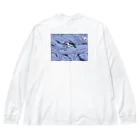 ナイロドノのぎゅうぎゅうオオサンショウウオ　くすみブルー Big Long Sleeve T-Shirt