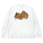 masumi maedaの寄り添うカピバラ　 Big Long Sleeve T-Shirt