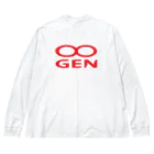 MUGENGEN (ムゲンゲン)のMUGENGEN logo long T-shirt ビッグシルエットロングスリーブTシャツ