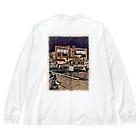 し"ょーし"のUNDER NORTH SWAMPビッグシルエットロングスリーブTシャツ（ロゴブラック） Big Long Sleeve T-Shirt