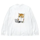 mofusandの在宅勤務のプロ、その名は猫。 Big Long Sleeve T-Shirt