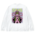 シクシクのSNS Big Long Sleeve T-Shirt