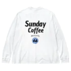SUNDAY BROのSunday coffee ビッグシルエットロングスリーブTシャツ