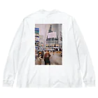 ちゃかぱんのスクランブル交差点 Big Long Sleeve T-Shirt