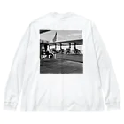 yyyのAmericaのガソリンスタンド Big Long Sleeve T-Shirt