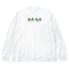 MolKaronの猫のＭｏｌとＫａｒｏｎ　虹色サングラス Big Long Sleeve T-Shirt