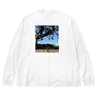 A’sのスケートボートプリントシャツ Big Long Sleeve T-Shirt