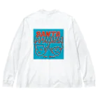 サンタモニカ　マイムのSANTAMONIKA ブルー Big Long Sleeve T-Shirt