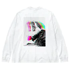 ねこのLAPHCONESSのラガヴーリンのあくび Big Long Sleeve T-Shirt