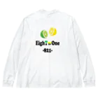 ストリートファッションはEighTwOne-821-(えいとぅーわん はちにーいち)のレモンライム ビッグシルエットロングスリーブTシャツ