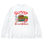 Sunny サニー バーガーショップ ハンバーガーのSunny サニー バーガーショップ ハンバーガー ビッグシルエットロングスリーブTシャツ