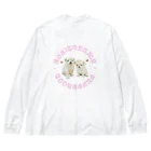 ARSTYのPUPPYHOOD LOGO / PINK Big Long Sleeve T-Shirt