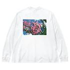 Ury's shopのPink flowers  ビッグシルエットロングスリーブTシャツ