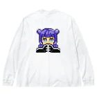 SUPERPEACHのドット絵カンフー少女 Big Long Sleeve T-Shirt