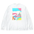 えまのFlying high in the sky Big Long Sleeve T-Shirt