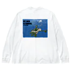 MY LUCK IS COMING.のDEEP  DEEP DEEP.ラックくん Big Long Sleeve T-Shirt