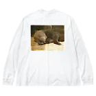 熊のお店の眠り子熊 Big Long Sleeve T-Shirt