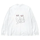 amemugi（あめむぎ）の（背面ver.）ミーアキャット本物。 Big Long Sleeve T-Shirt