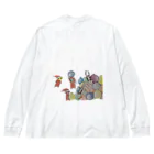 動物が好きなお絵描きさんのサンタさんがやって来たぞ Big Long Sleeve T-Shirt