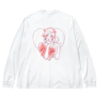 PLAYFULの自己肯定ガール_Make UP Big Long Sleeve T-Shirt