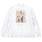 CHILL ART CLUBの💐vase💐バックプリント ビッグシルエットロングスリーブTシャツ