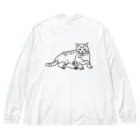 alligator_artの生まれ変わったら猫になりたい ビッグシルエットロングスリーブTシャツ