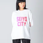 JIMOTO Wear Local Japanの西予市 SEIYO CITY ビッグシルエットロングスリーブTシャツ