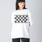 A33のチェス　クリア ビッグシルエットロングスリーブTシャツ