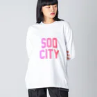 JIMOTOE Wear Local Japanの曽於市 SOO CITY Big Long Sleeve T-Shirt