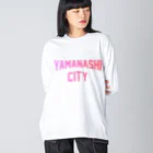 JIMOTOE Wear Local Japanの山梨市 YAMANASHI CITY Big Long Sleeve T-Shirt