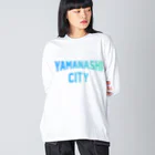 JIMOTOE Wear Local Japanの山梨市 YAMANASHI CITY ビッグシルエットロングスリーブTシャツ