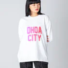 JIMOTO Wear Local Japanの大田市 OHDA CITY ビッグシルエットロングスリーブTシャツ