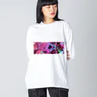 strangeのサイバーピンク Big Long Sleeve T-Shirt