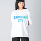 JIMOTOE Wear Local Japanの鴨川市 KAMOGAWA CITY ビッグシルエットロングスリーブTシャツ