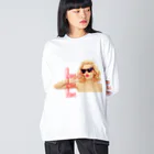 aoi.aoのlove, love, love - Sexy Woman Big Long Sleeve T-Shirt