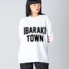 JIMOTOE Wear Local Japanの茨城町 IBARAKI TOWN ビッグシルエットロングスリーブTシャツ