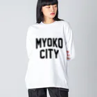 JIMOTOE Wear Local Japanの妙高市 MYOKO CITY ビッグシルエットロングスリーブTシャツ