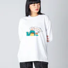 創作おからっつの販売おからっつの怪獣ぎゃぎゃー ビッグシルエットロングスリーブTシャツ