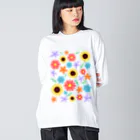 A33のレインボープライド　フラワー Big Long Sleeve T-Shirt