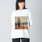 sisuの父と我の古い写真 Big Long Sleeve T-Shirt