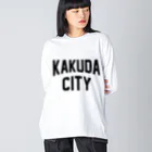 JIMOTOE Wear Local Japanの角田市 KAKUDA CITY ビッグシルエットロングスリーブTシャツ