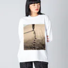 aoi.aoの砂浜の上の足跡 - I was, I am, I will be Big Long Sleeve T-Shirt