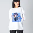 えんかナトリウム㌉❣️のゲーミングサブカルネコ ビッグシルエットロングスリーブTシャツ