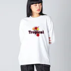 Yamadatinkuのトロピカル ビッグシルエットロングスリーブTシャツ