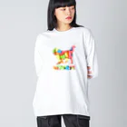 onehappinessのバーニーズ　骨ガム Big Long Sleeve T-Shirt