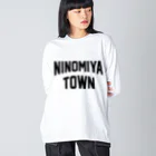 JIMOTOE Wear Local Japanの二宮町 NINOMIYA TOWN ビッグシルエットロングスリーブTシャツ