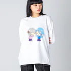 スライムバケツ店のmoco家 Big Long Sleeve T-Shirt